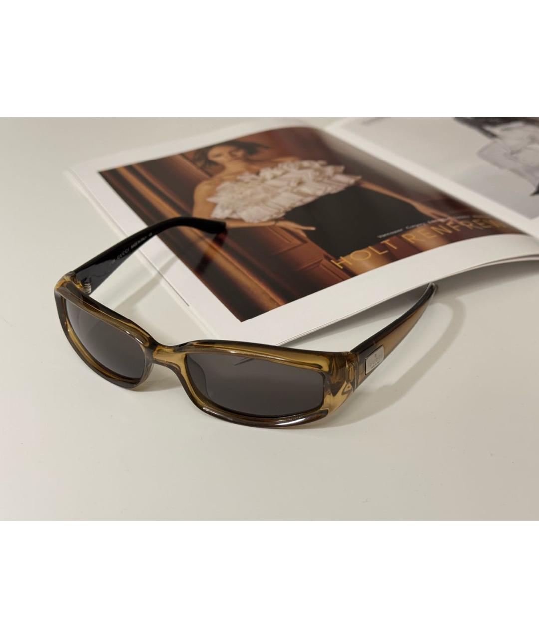 GUCCI Мульти пластиковые солнцезащитные очки, фото 6