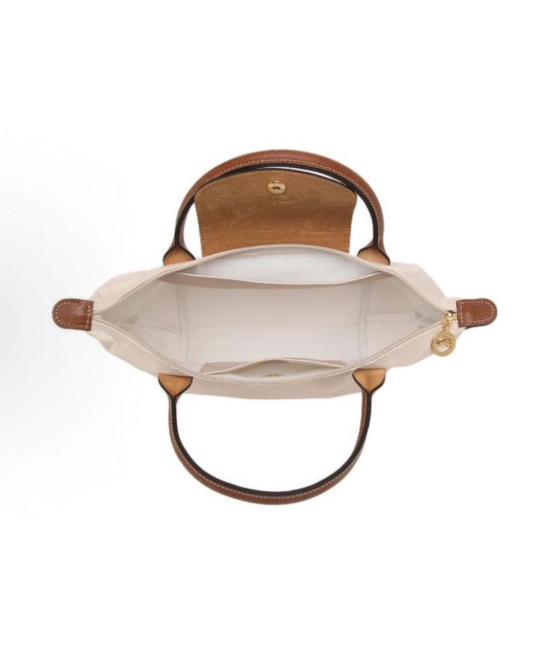 LONGCHAMP Бежевая сумка с короткими ручками, фото 3