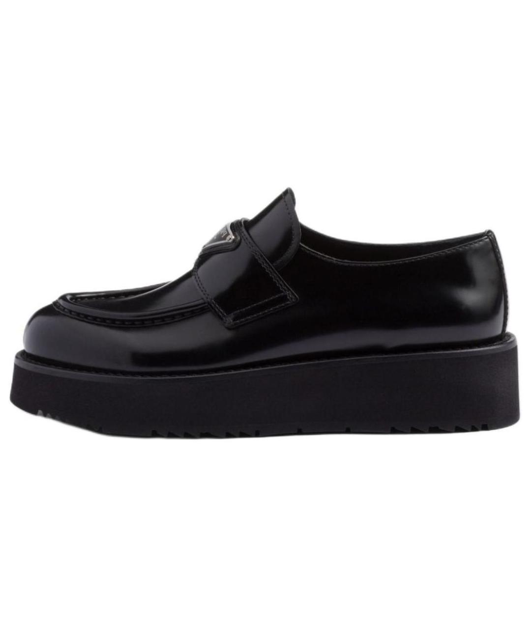 PRADA Черные кожаные лоферы, фото 2