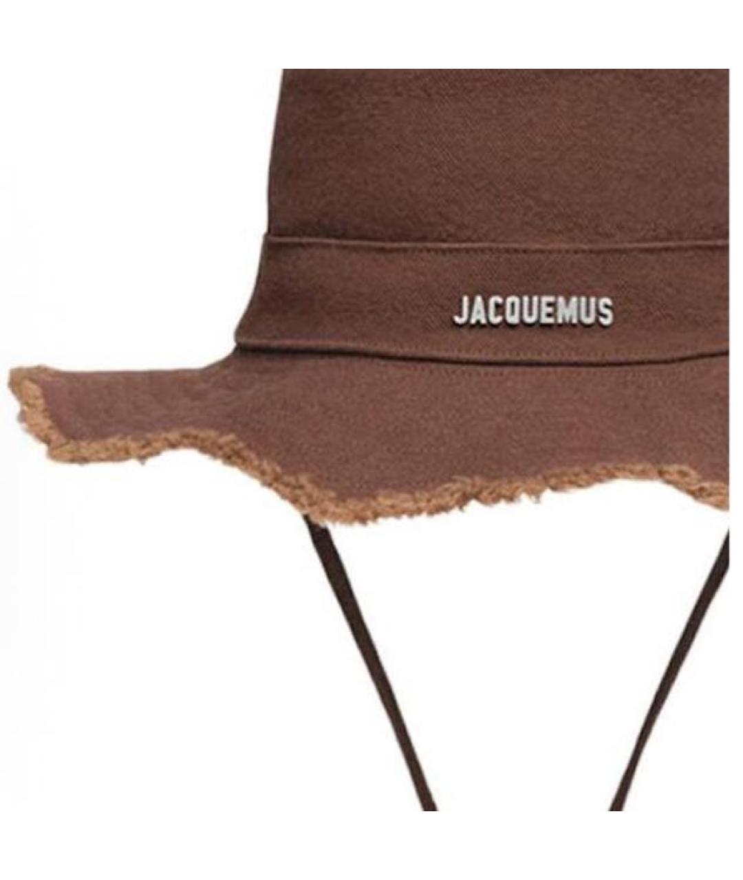 JACQUEMUS Коричневая панама, фото 3