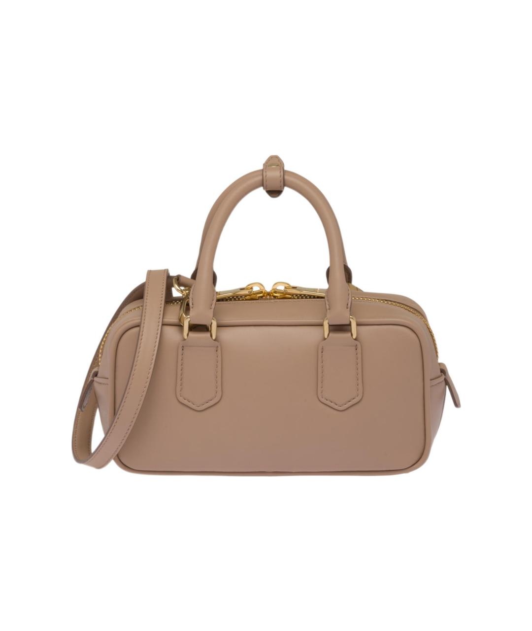 MIU MIU Коричневая кожаная сумка через плечо, фото 3