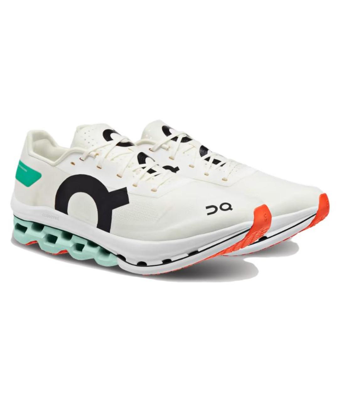 ON Белые текстильные низкие кроссовки / кеды, фото 3