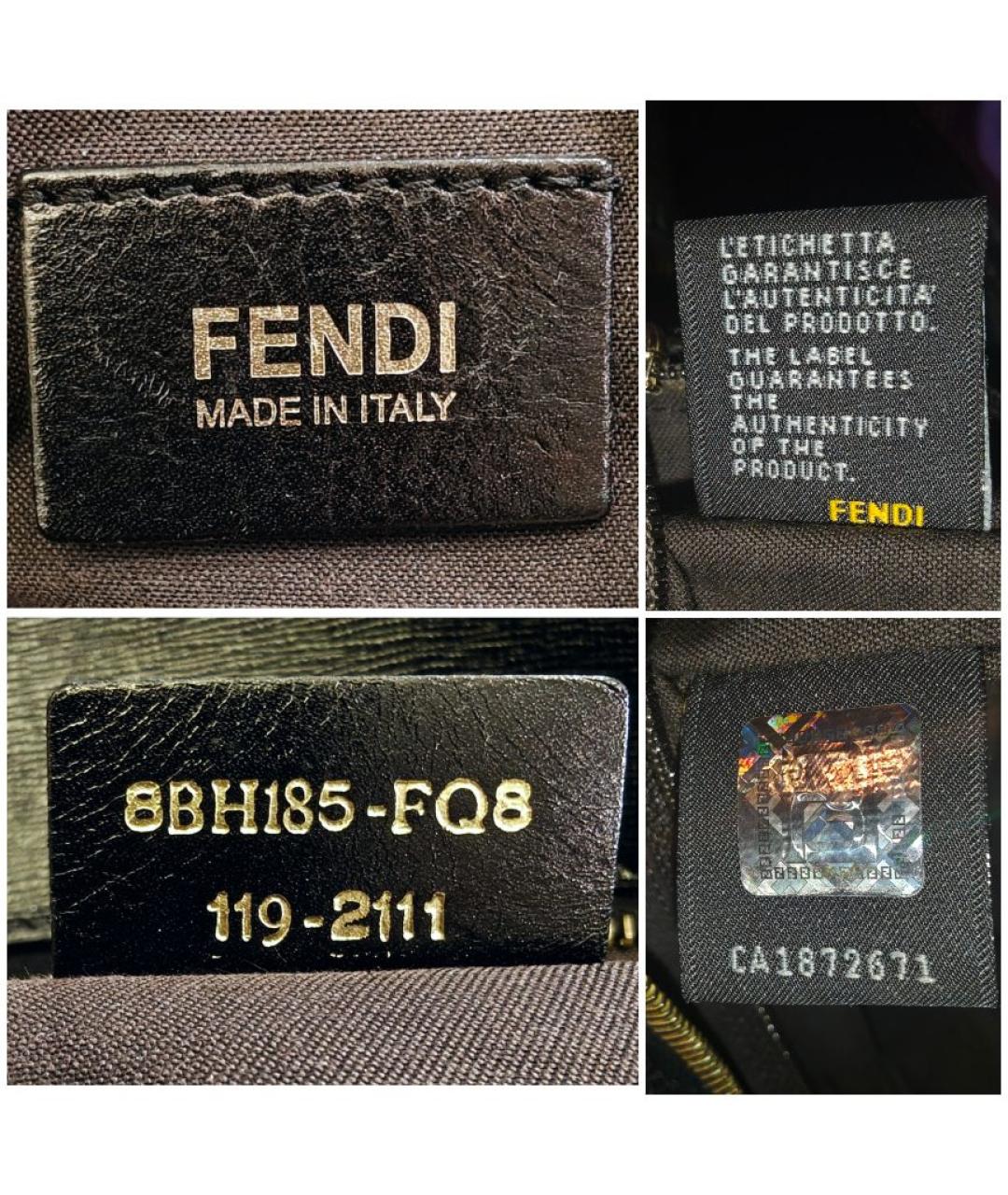 FENDI Коричневая сумка тоут, фото 9