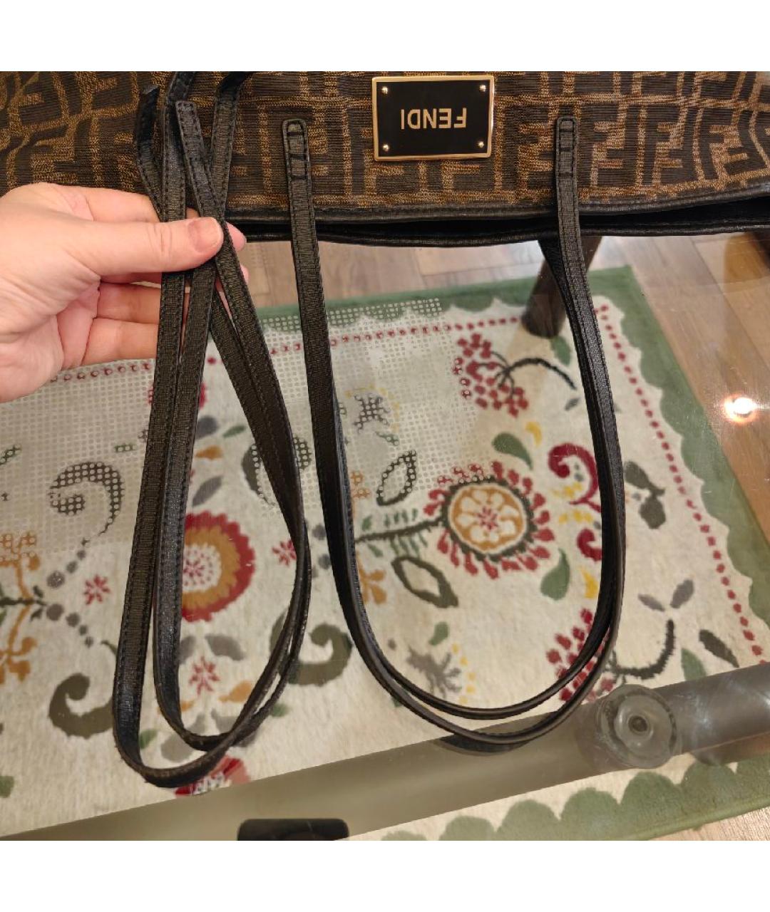 FENDI Коричневая сумка тоут, фото 6