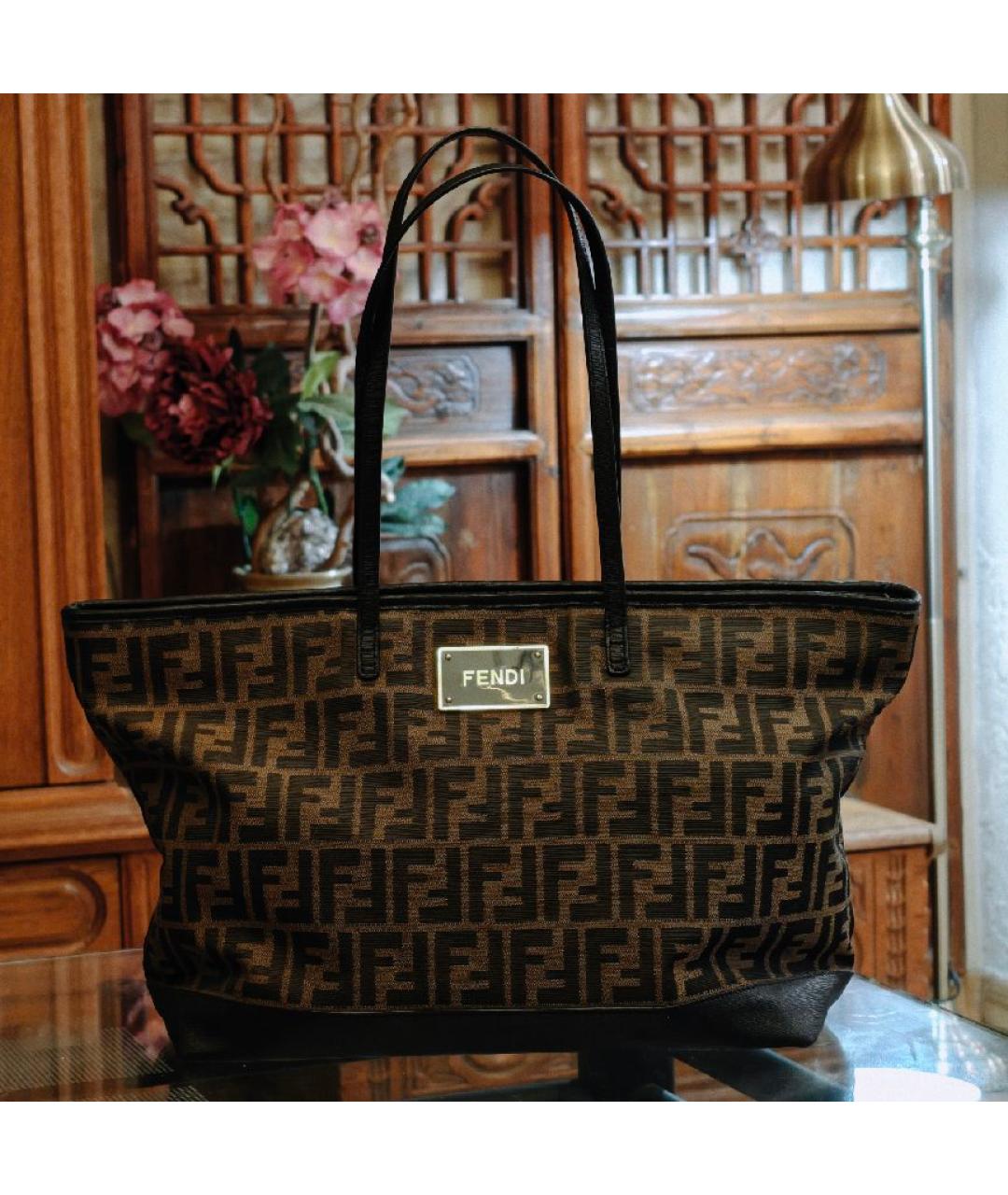 FENDI Коричневая сумка тоут, фото 2