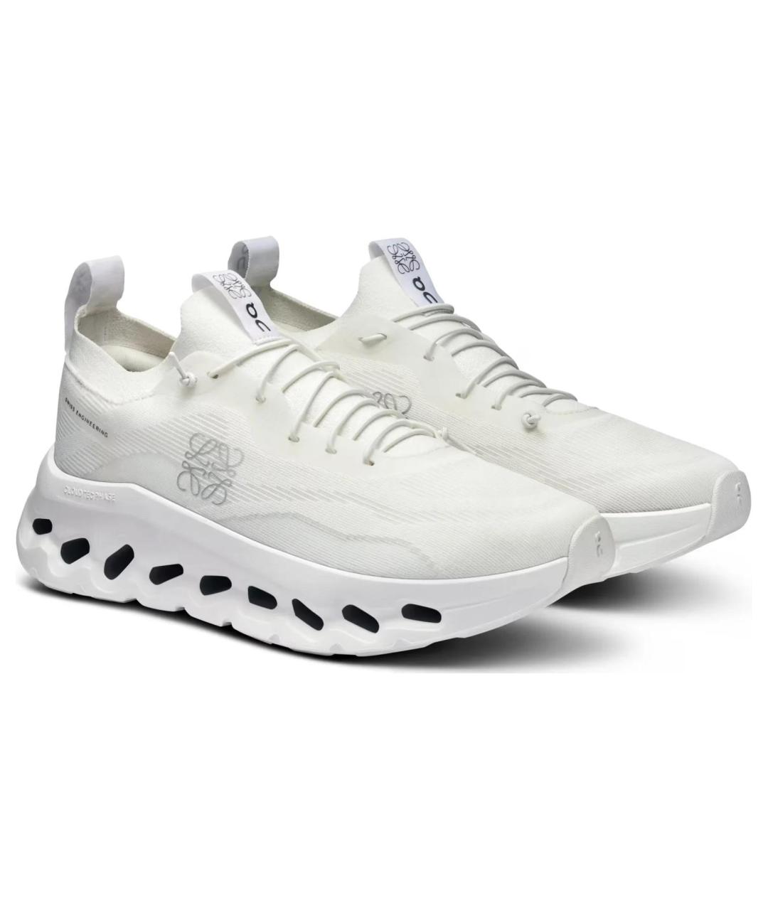 ON Белые бархатные низкие кроссовки / кеды, фото 3