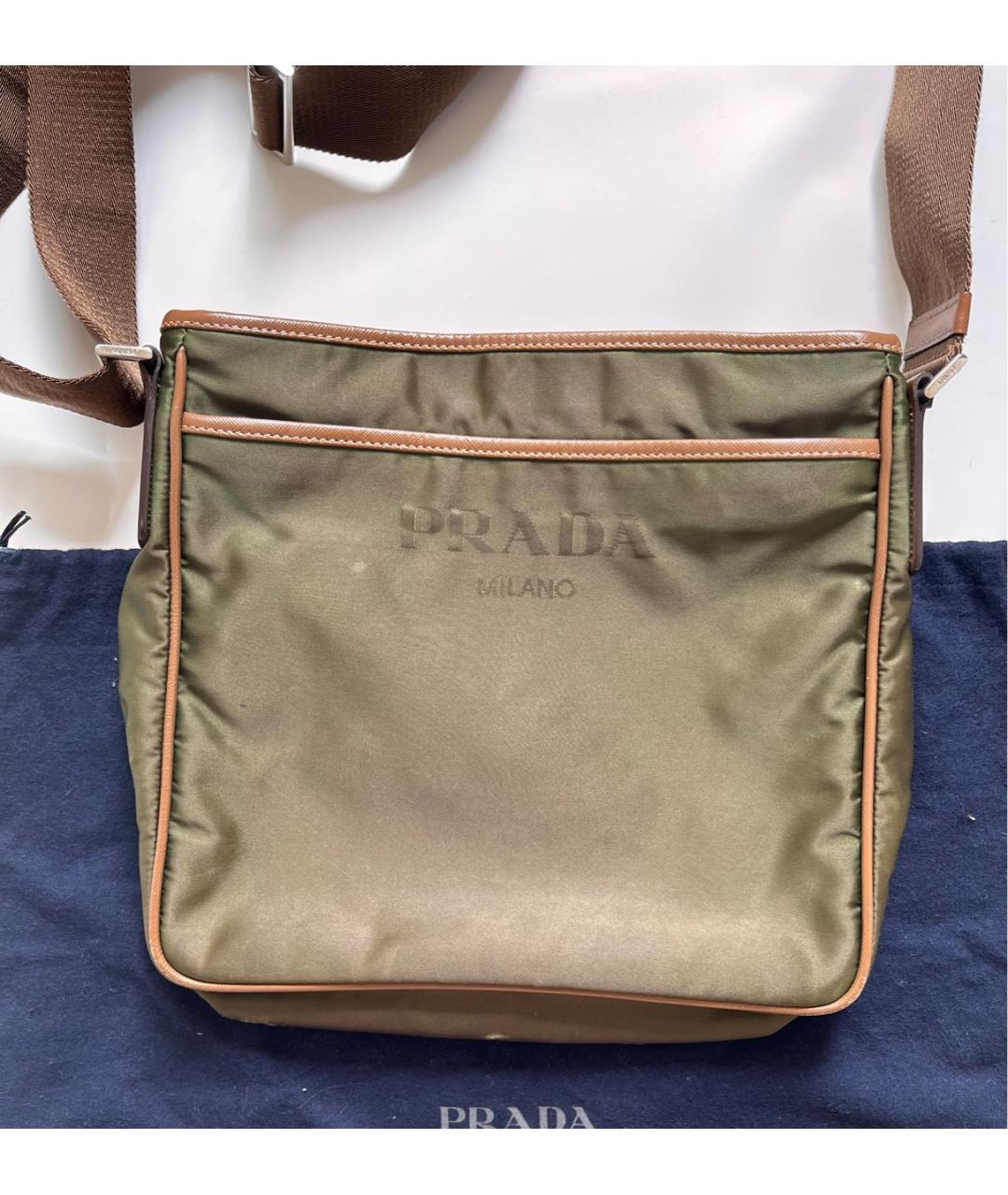 PRADA Зеленая сумка на плечо, фото 2