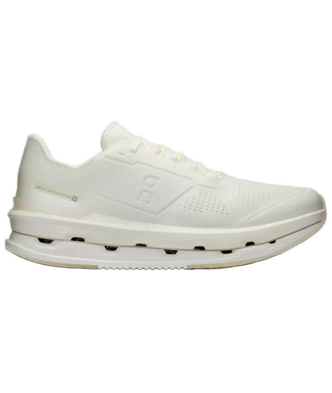 ON Белые текстильные низкие кроссовки / кеды, фото 2