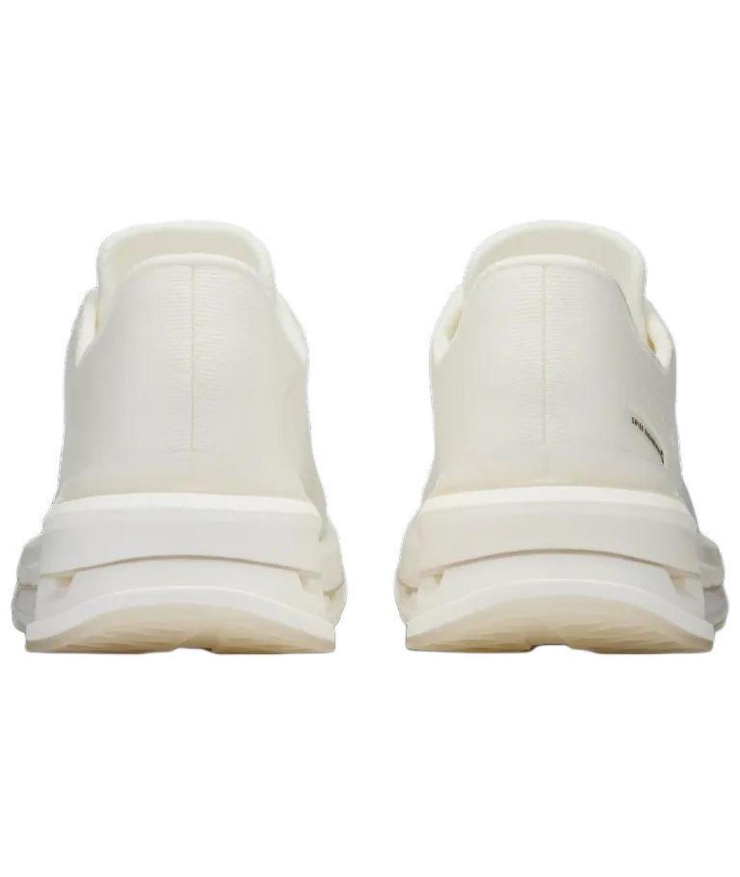 ON Белые текстильные низкие кроссовки / кеды, фото 4