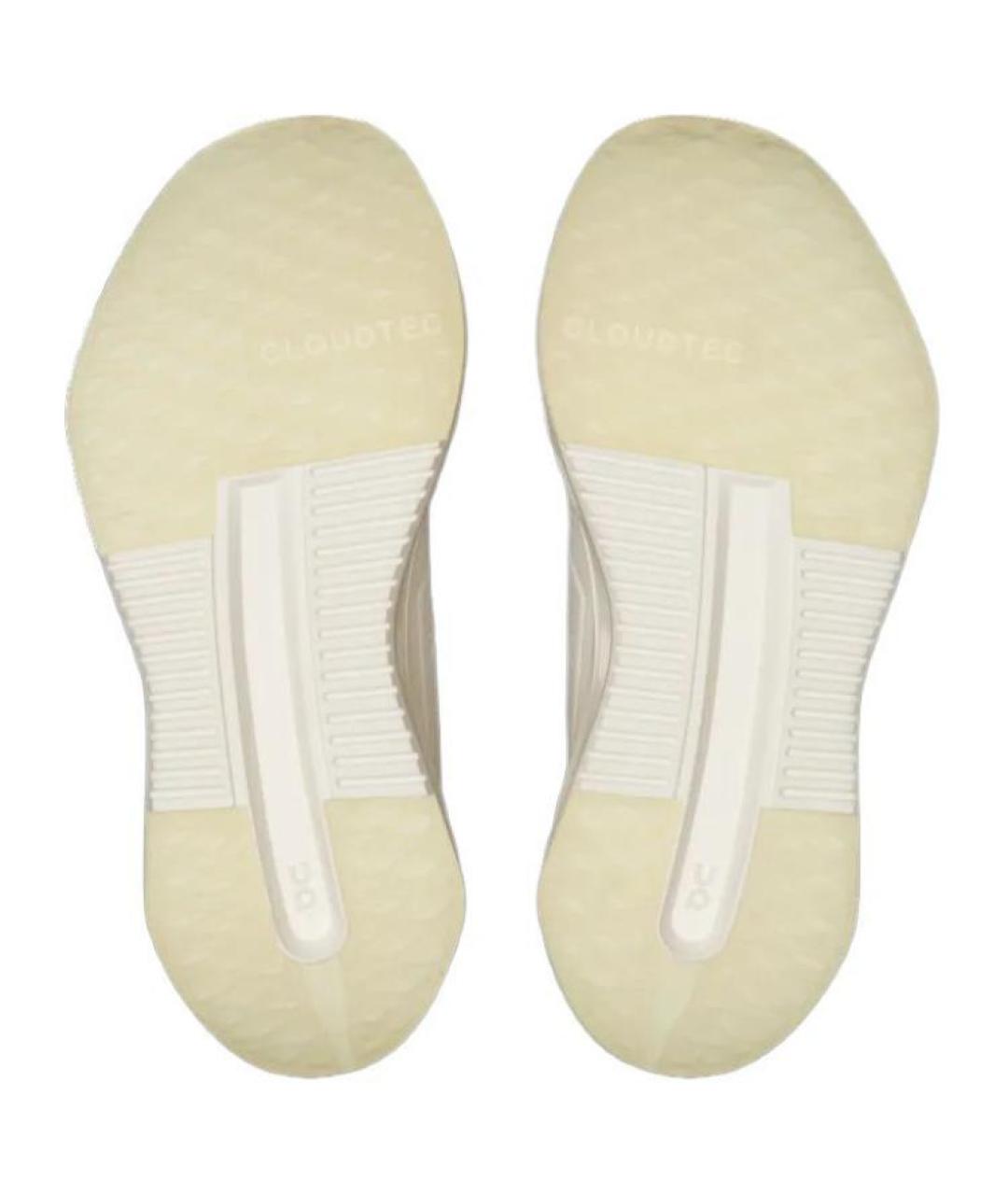 ON Белые текстильные низкие кроссовки / кеды, фото 6