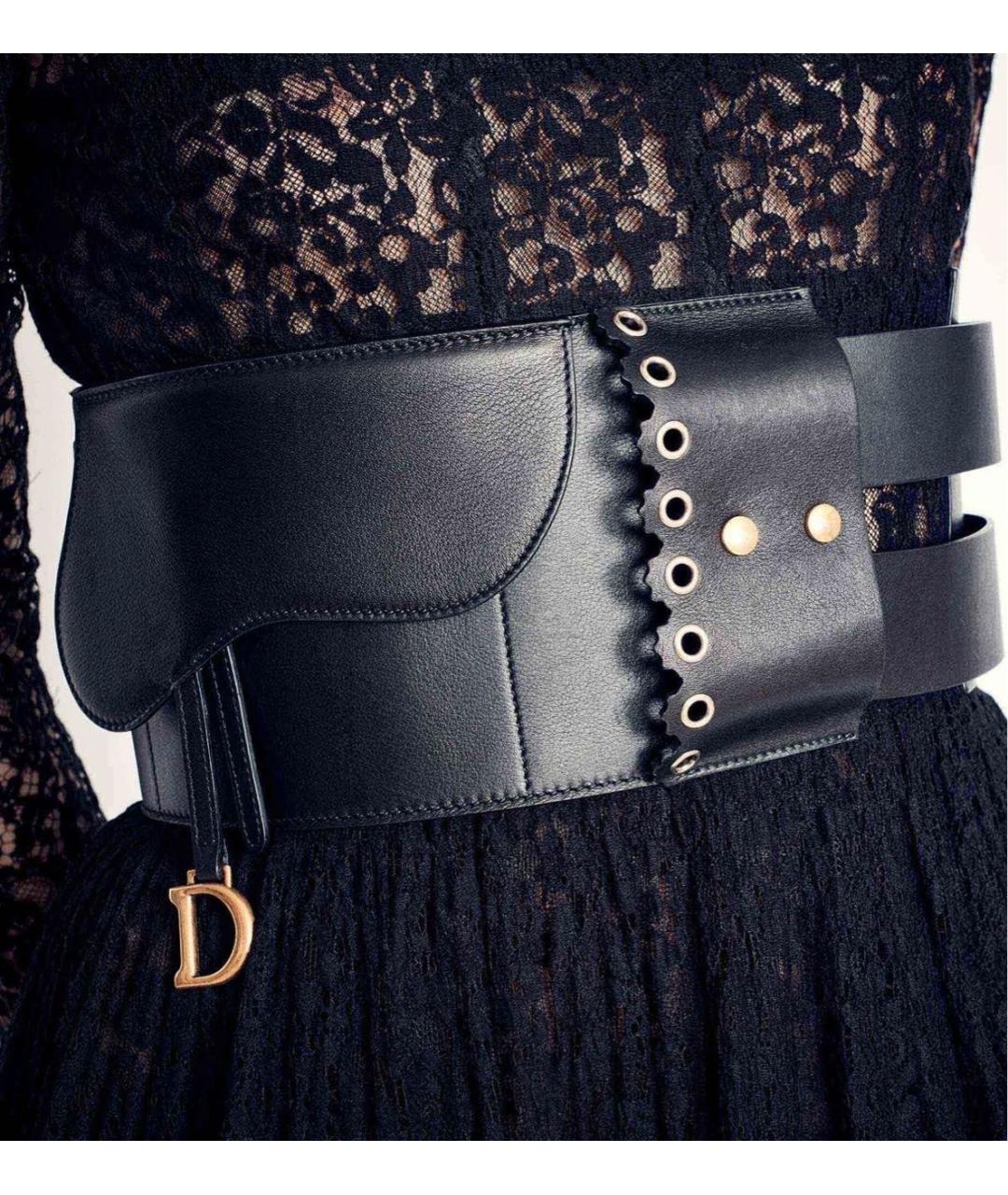 BABY DIOR Черный кожаный ремень, фото 2