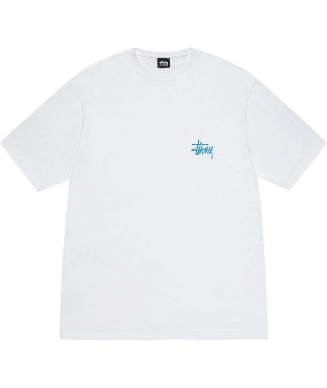 STUSSY Белая хлопковая футболка, фото 1