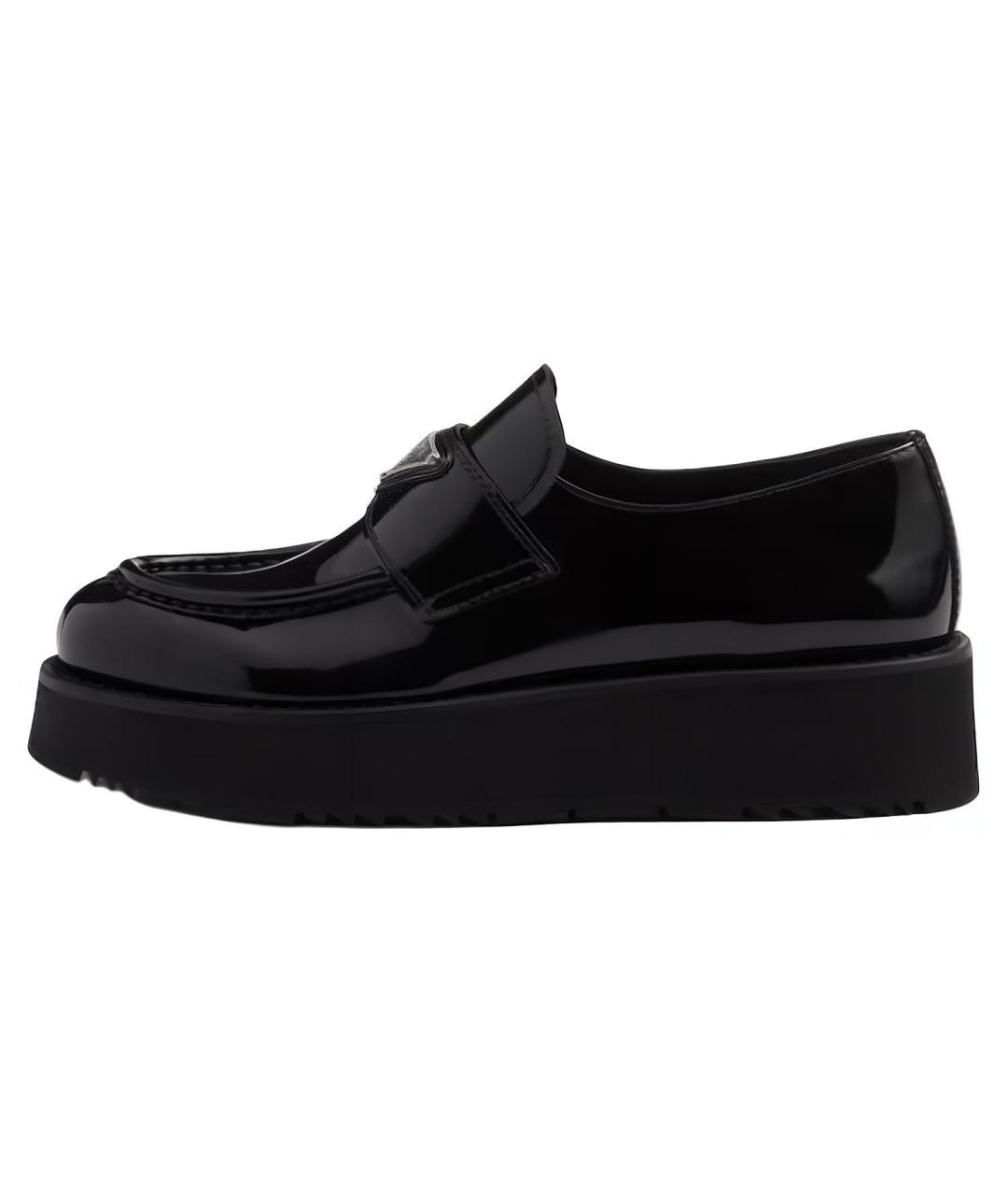 PRADA Черные кожаные лоферы, фото 2