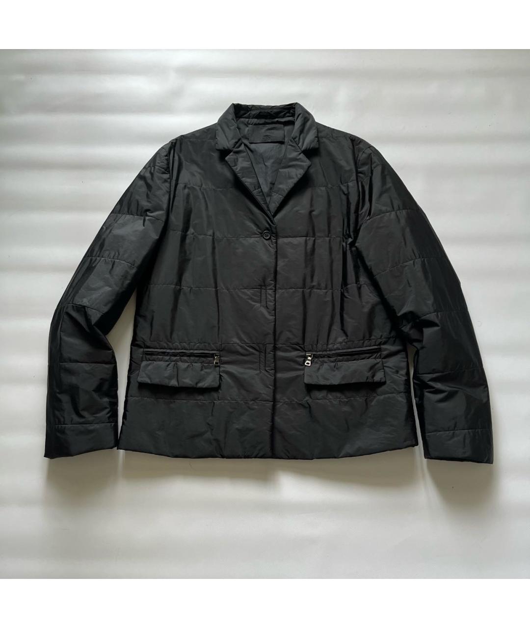 PRADA Черная полиамидовая куртка, фото 9
