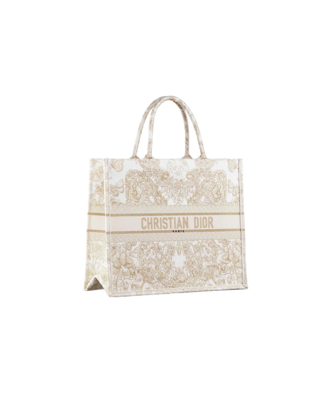 CHRISTIAN DIOR Бежевая сумка с короткими ручками, фото 2
