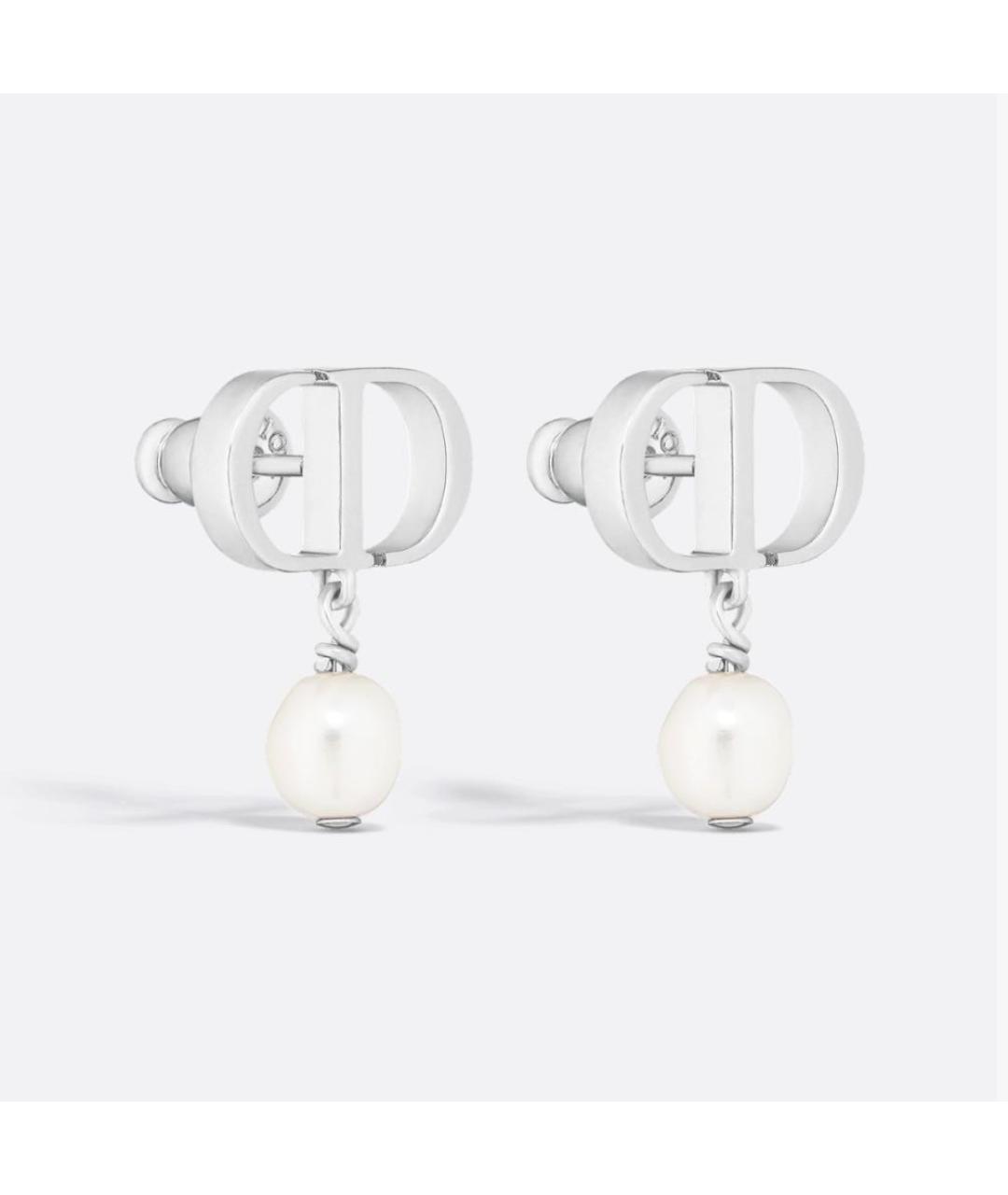 CHRISTIAN DIOR Серебряные жемчужные серьги, фото 2