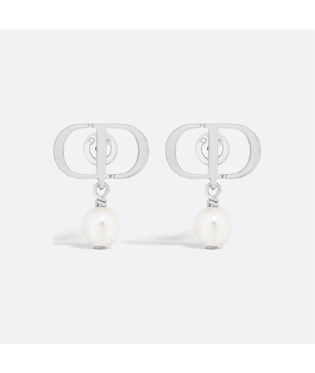CHRISTIAN DIOR Серебряные жемчужные серьги, фото 3