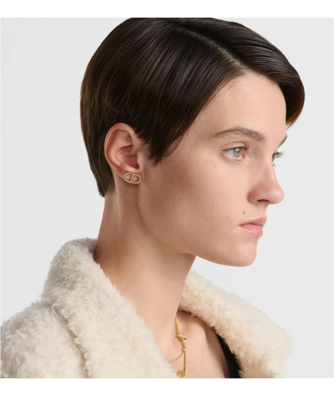 CHRISTIAN DIOR Золотые серьги, фото 2