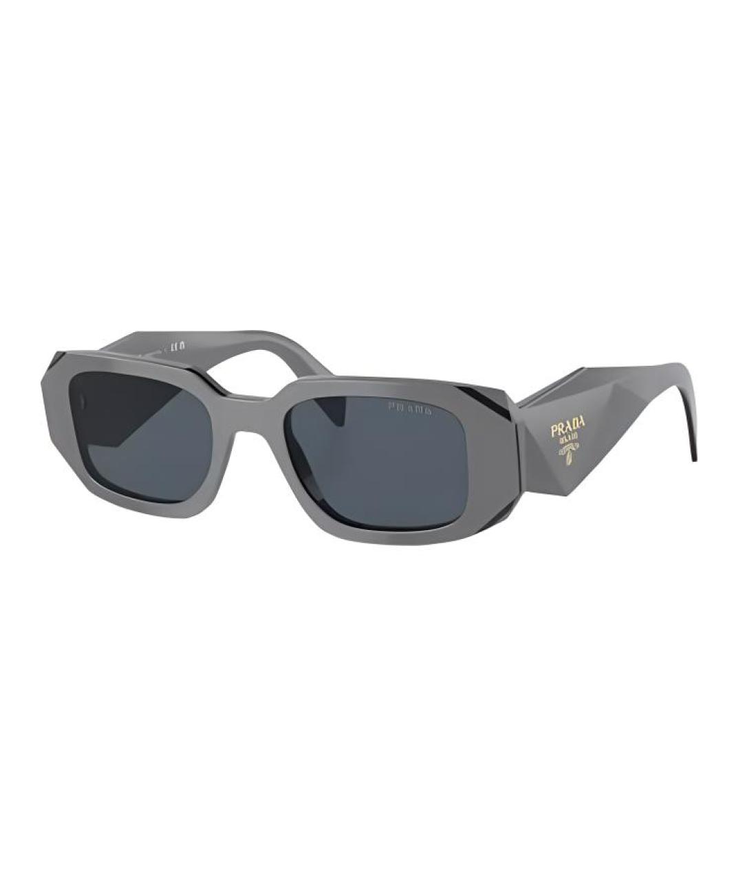 PRADA Серые пластиковые солнцезащитные очки, фото 1