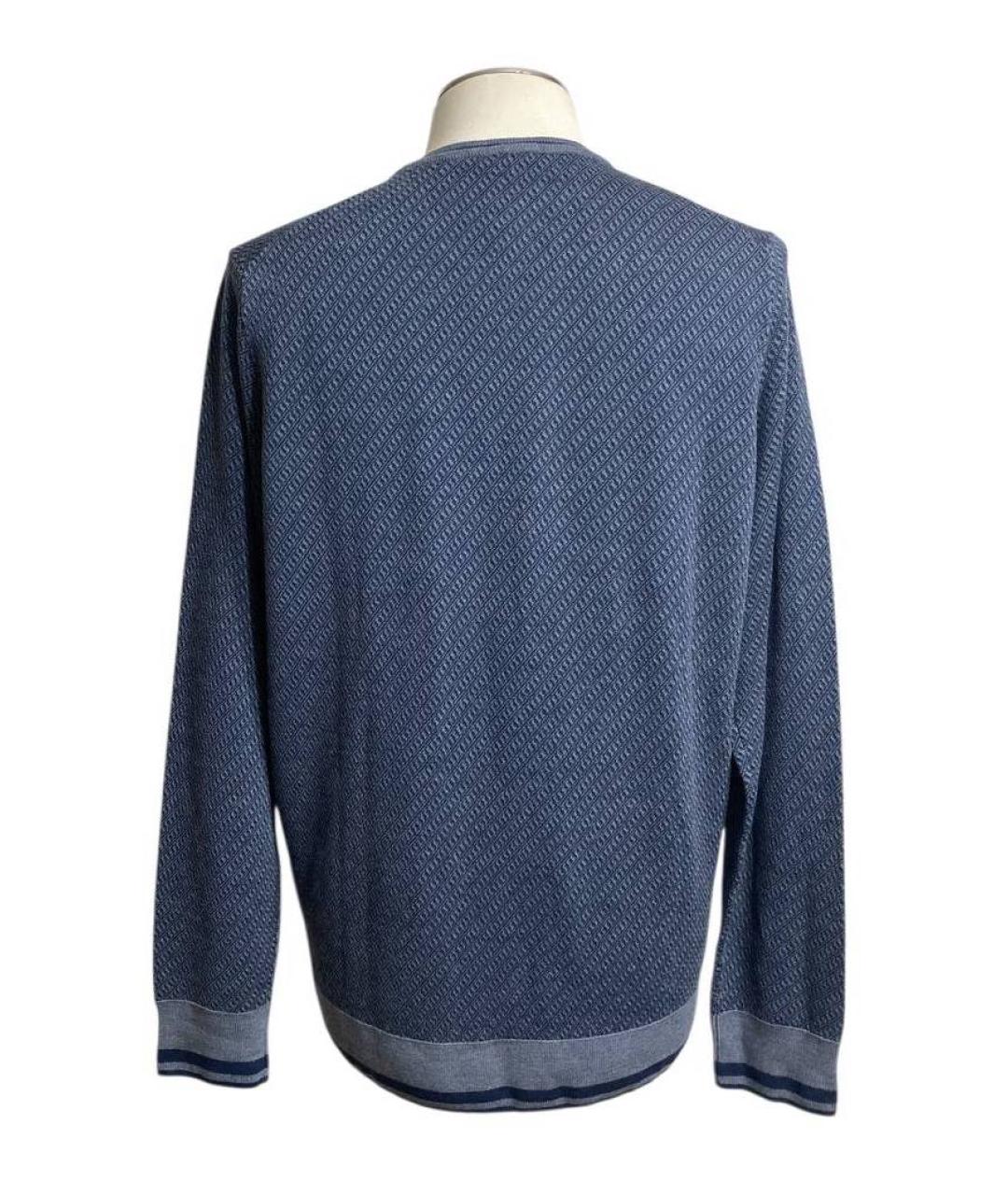 CANALI Голубой шерстяной джемпер / свитер, фото 2