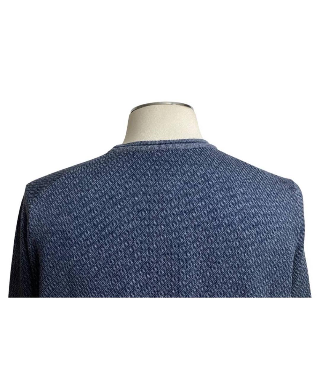 CANALI Голубой шерстяной джемпер / свитер, фото 8