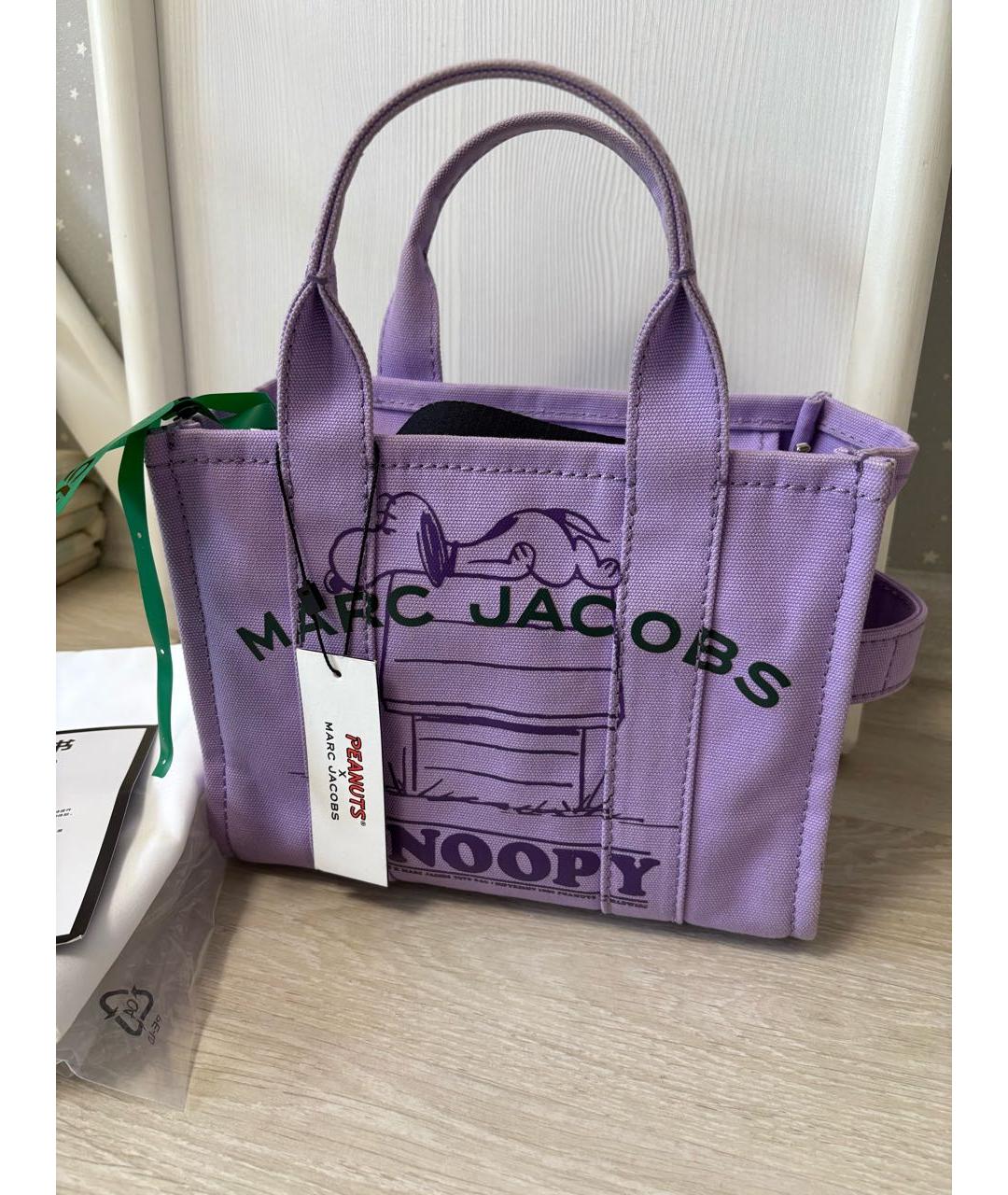 MARC JACOBS Фиолетовая сумка тоут, фото 7