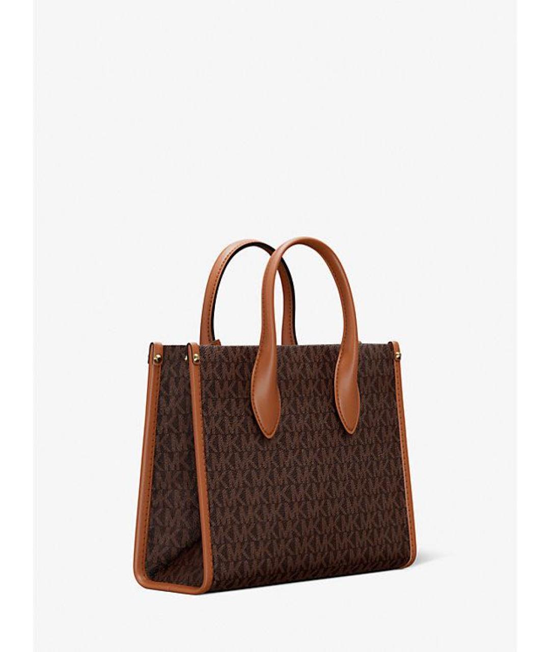 MICHAEL KORS Коричневая кожаная сумка тоут, фото 2