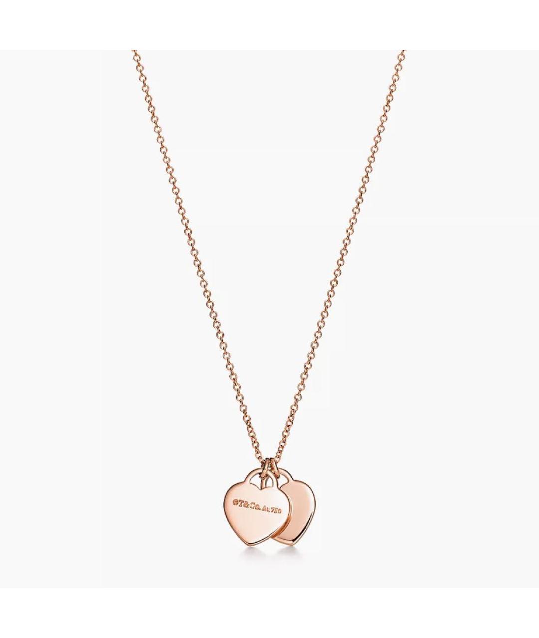 TIFFANY&CO Розовая подвеска из розового золота, фото 2
