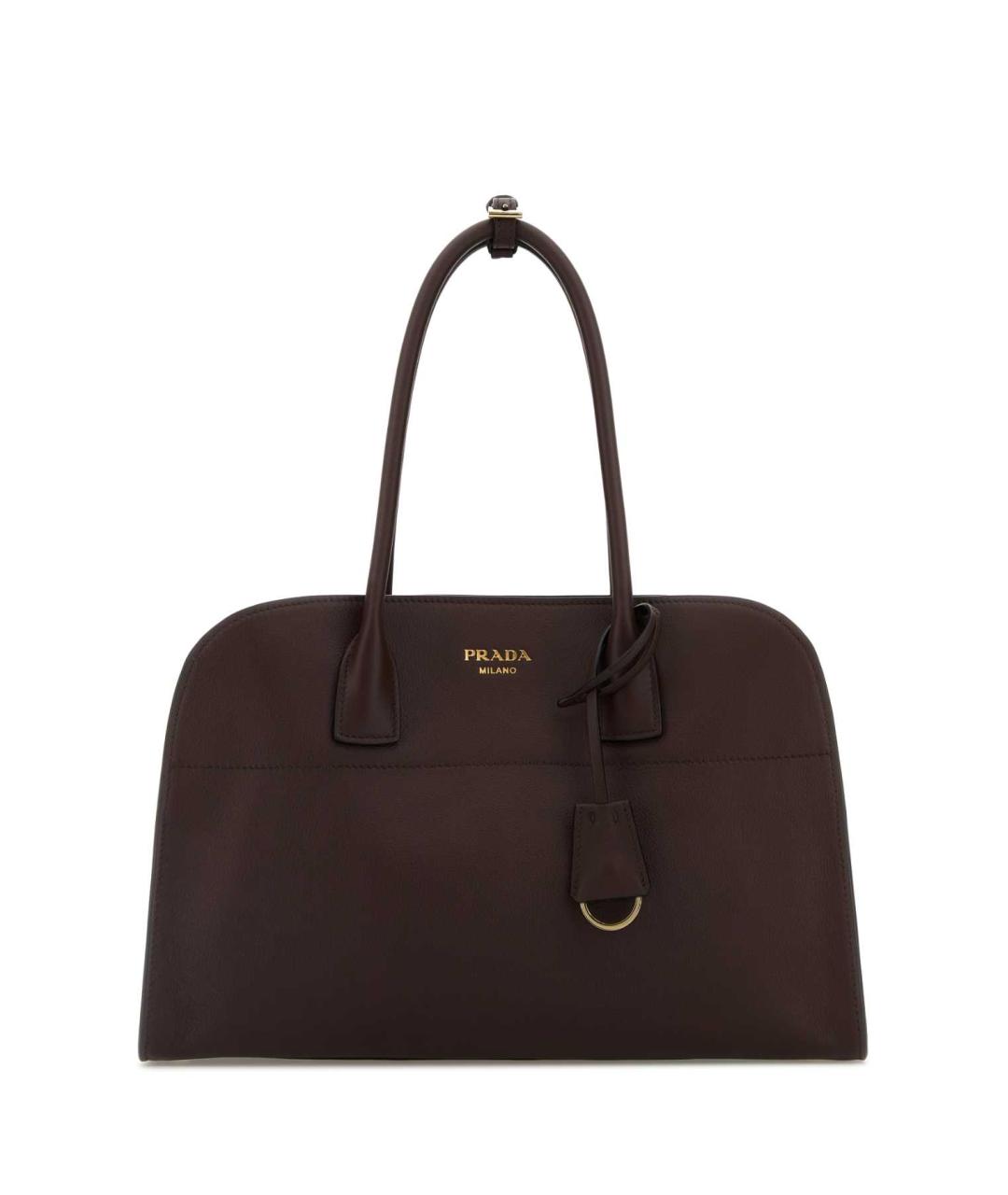 PRADA Фиолетовая кожаная сумка тоут, фото 1