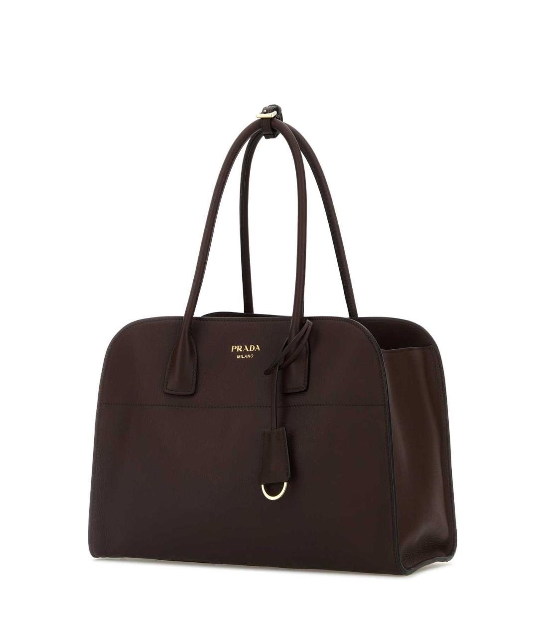 PRADA Фиолетовая кожаная сумка тоут, фото 2