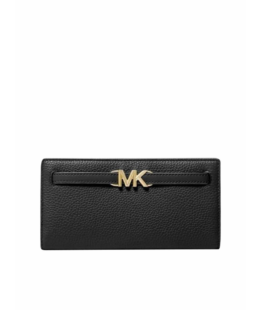 MICHAEL KORS Черный кожаный кошелек, фото 1