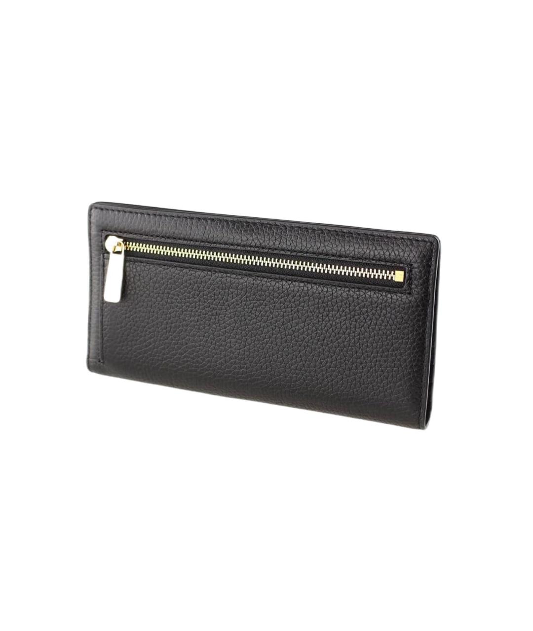 MICHAEL KORS Черный кожаный кошелек, фото 2