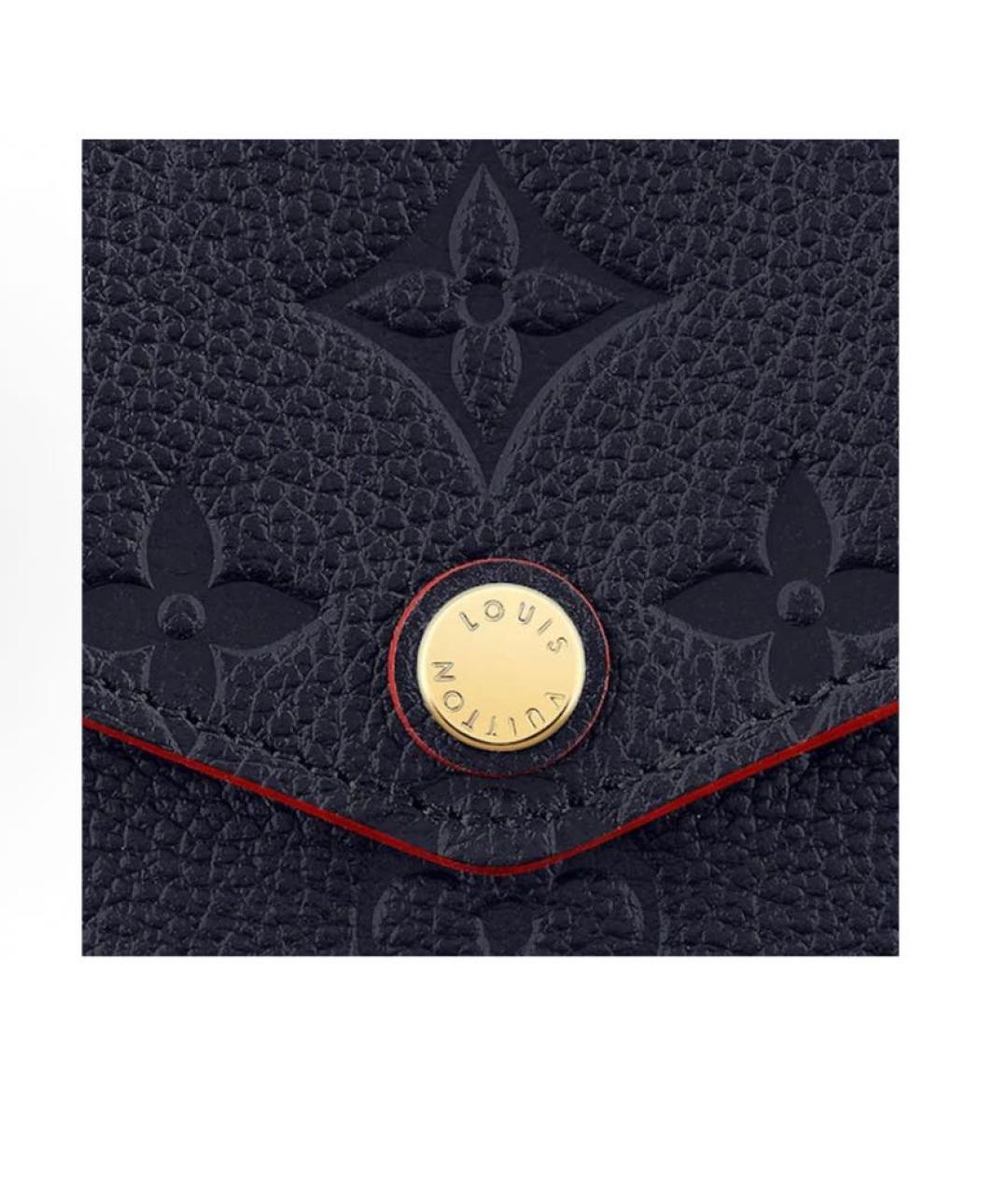 LOUIS VUITTON Темно-синяя кожаная сумка через плечо, фото 5