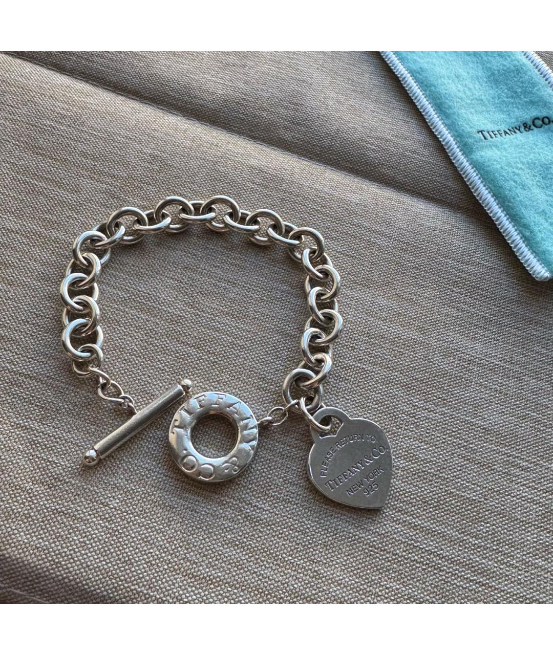 TIFFANY&CO Серебрянный серебряный браслет, фото 8