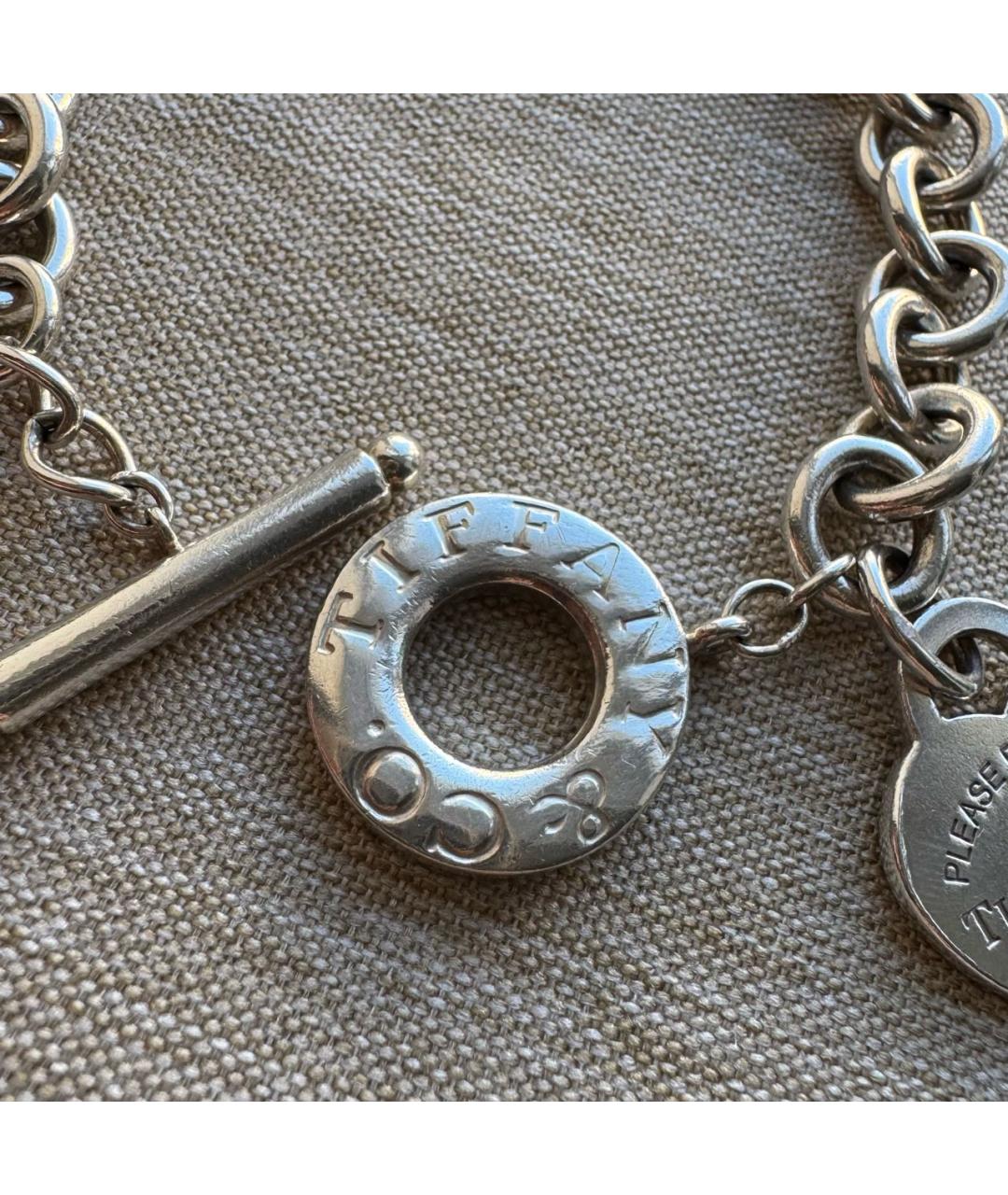 TIFFANY&CO Серебрянный серебряный браслет, фото 4