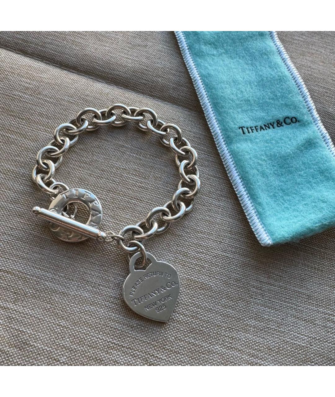 TIFFANY&CO Серебрянный серебряный браслет, фото 2