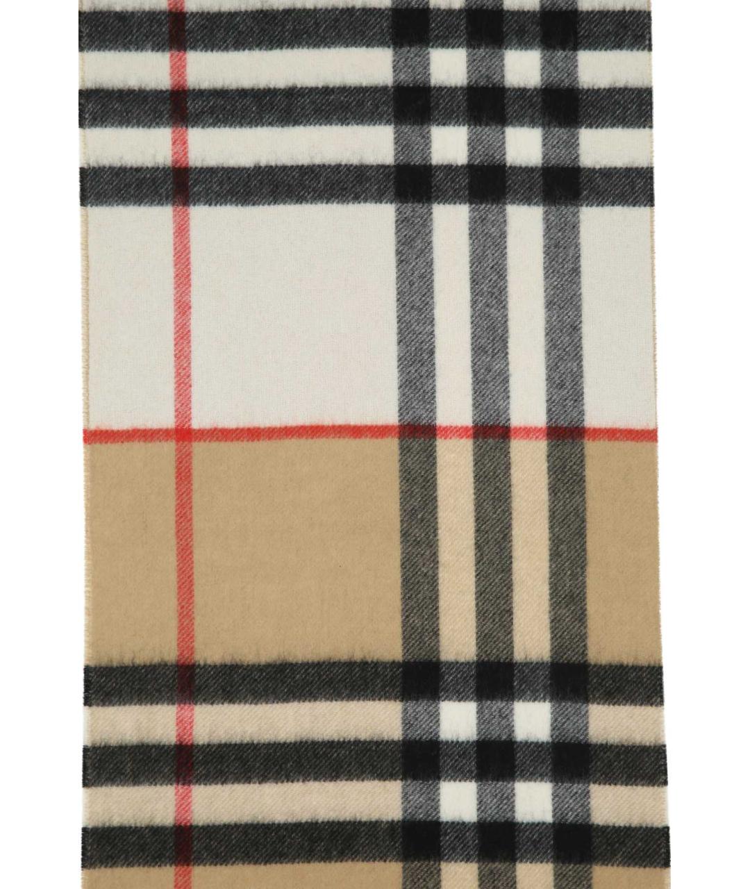 BURBERRY Бежевый кашемировый шарф, фото 3