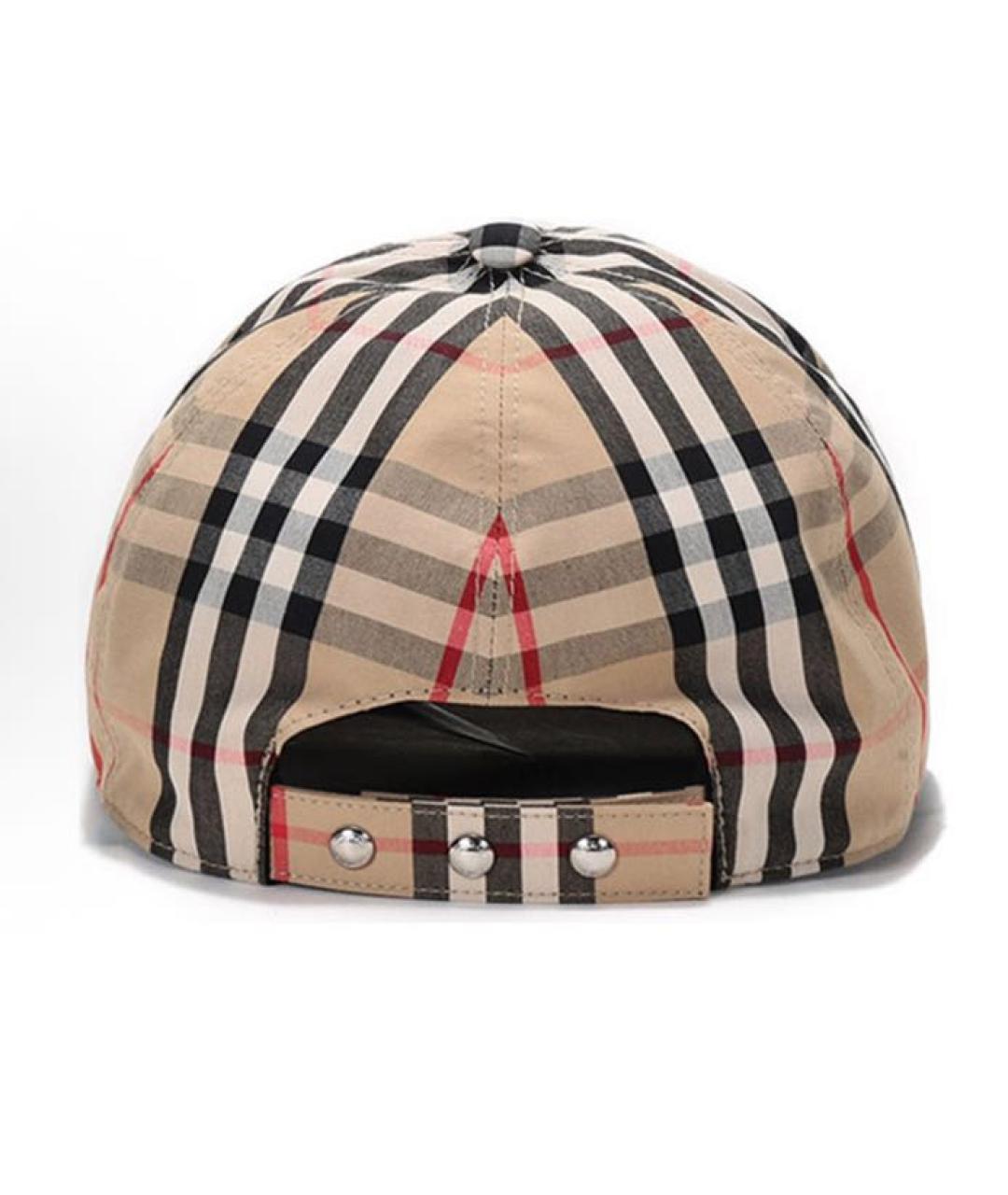 BURBERRY Коричневая хлопковая кепка, фото 4