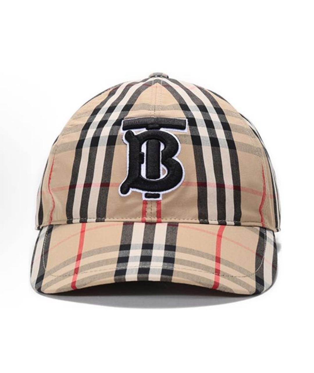 BURBERRY Коричневая хлопковая кепка, фото 2