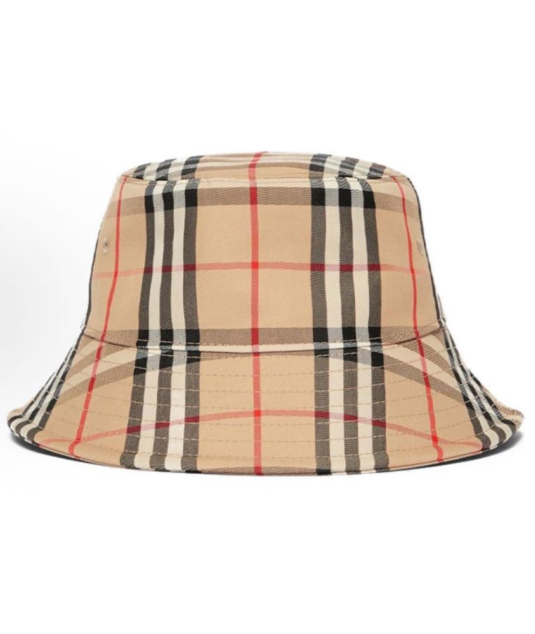 BURBERRY Коричневая хлопковая панама, фото 3