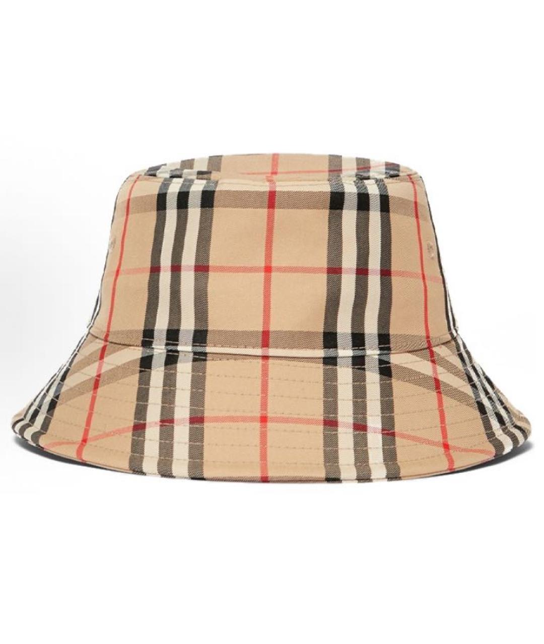 BURBERRY Коричневая хлопковая панама, фото 4