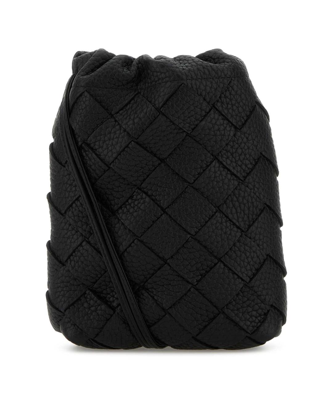 BOTTEGA VENETA Черная кожаная барсетка, фото 1