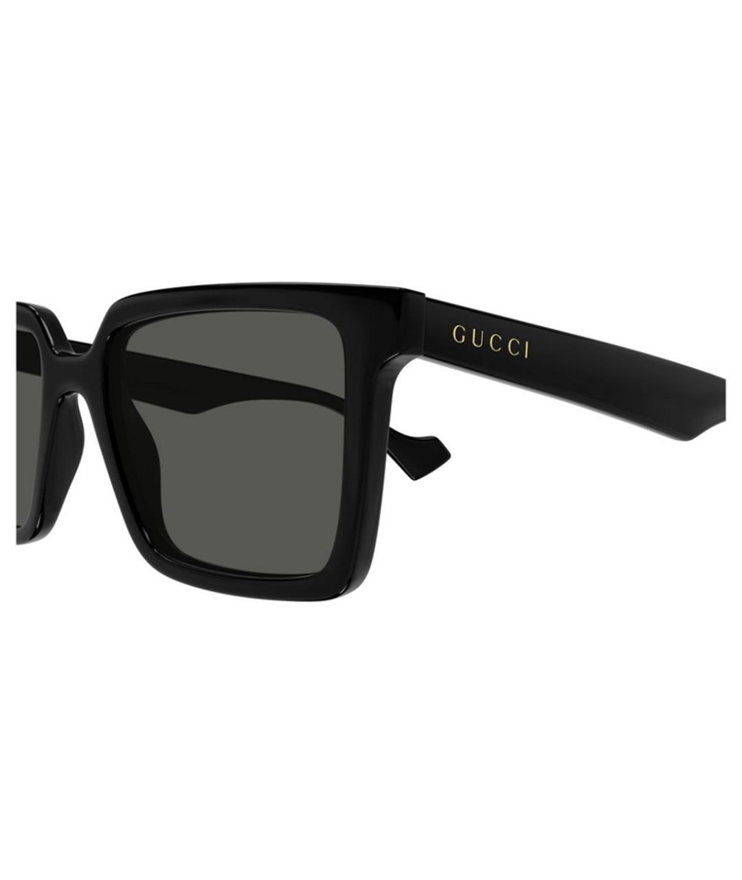 GUCCI Черные пластиковые солнцезащитные очки, фото 3