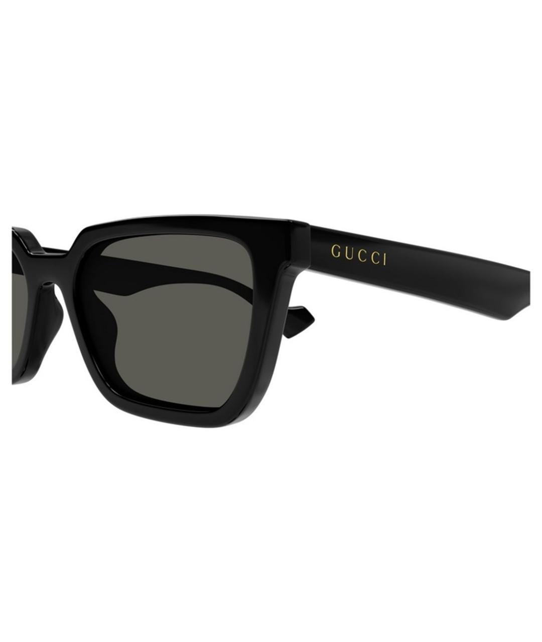 GUCCI Черные пластиковые солнцезащитные очки, фото 3