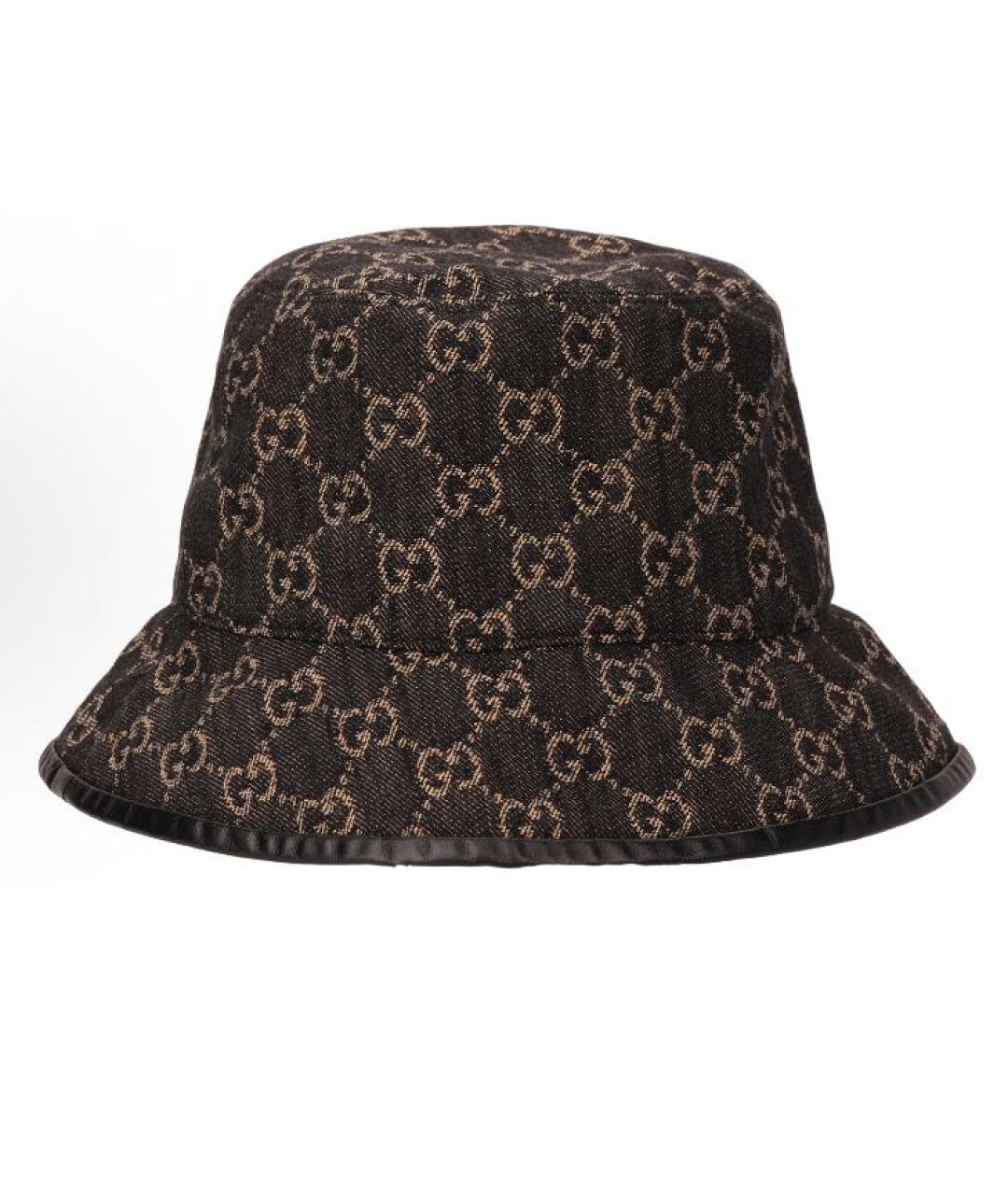 GUCCI Коричневая хлопковая панама, фото 2
