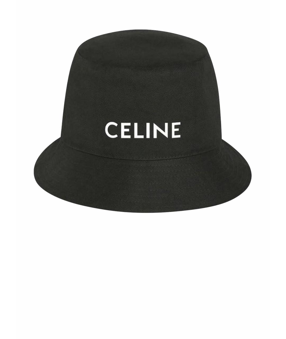 CELINE Черная хлопковая панама, фото 1