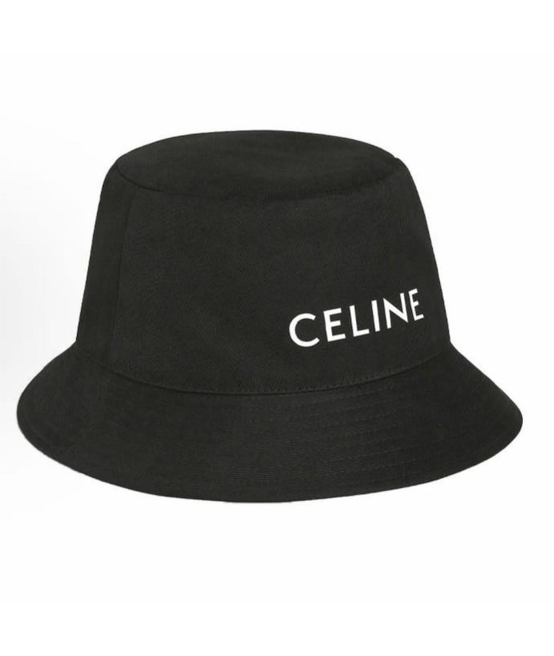 CELINE Черная хлопковая панама, фото 2