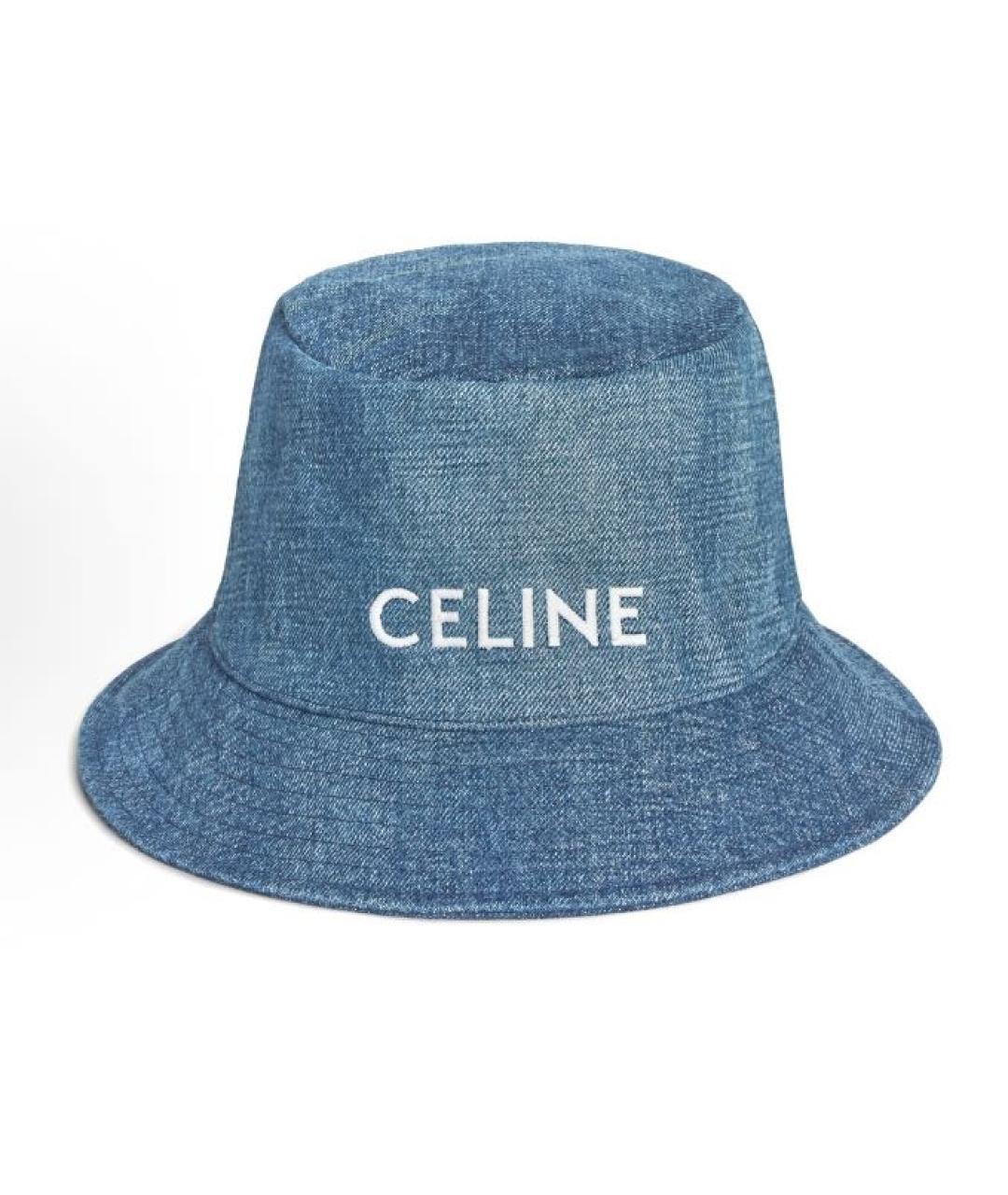 CELINE Синяя хлопковая панама, фото 3