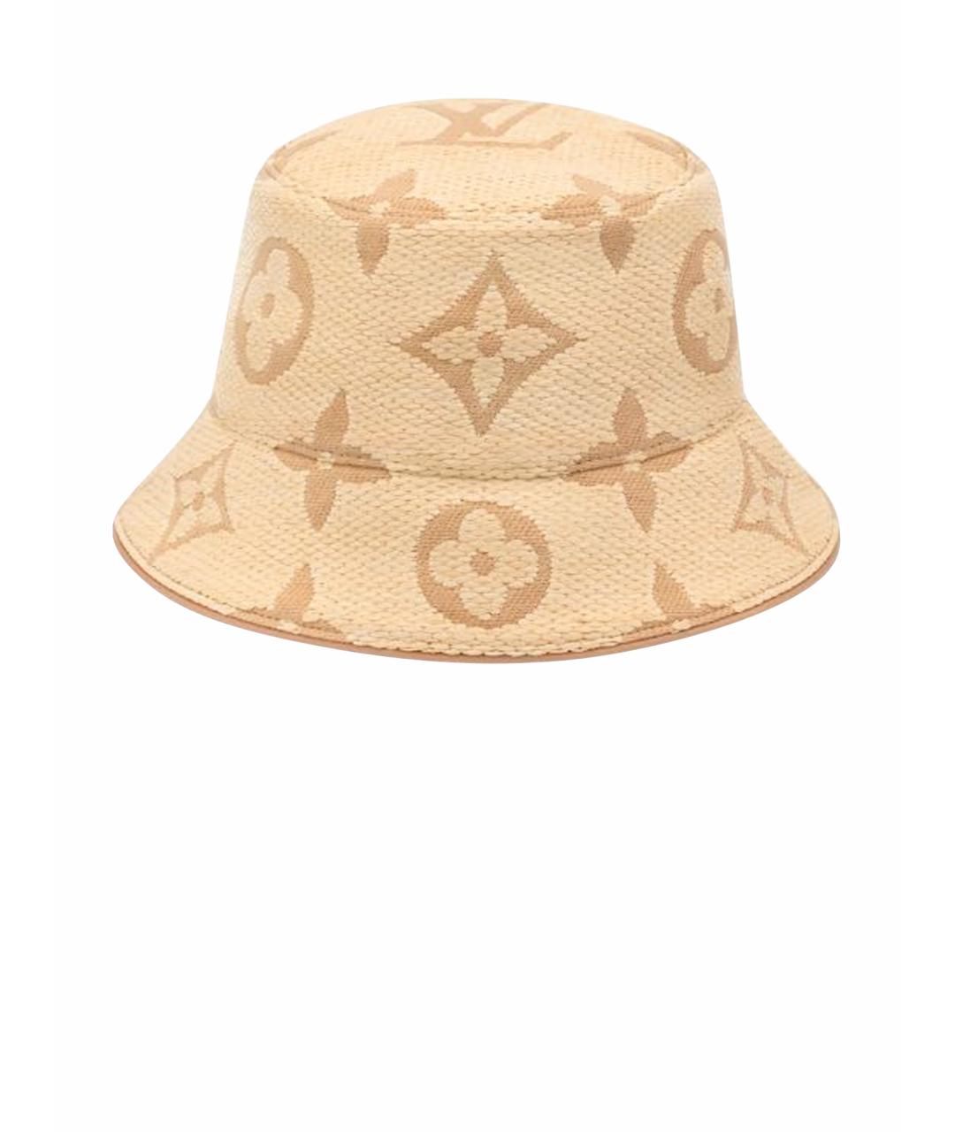 LOUIS VUITTON Бежевая хлопковая панама, фото 1