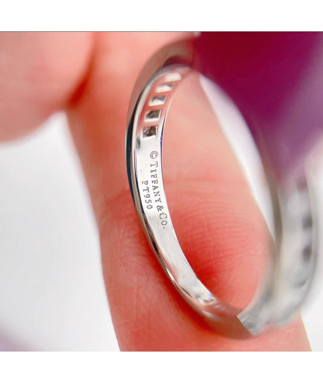 TIFFANY&CO Платиновое кольцо, фото 4